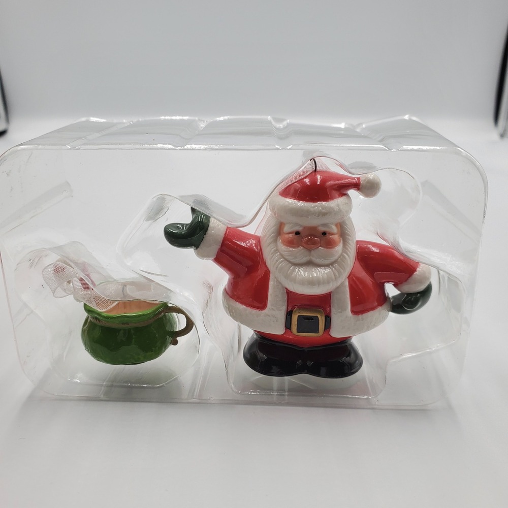Hallmark Keepsake 2016 Tea Time Santa Teapot Ornament 1st in Series - Picture 3 of 6